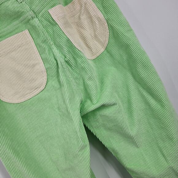 Hammies Men's Corduroy Pants Green White Bell Bottom Flared Tailored Fit Size 32 - Picture 6 of 8